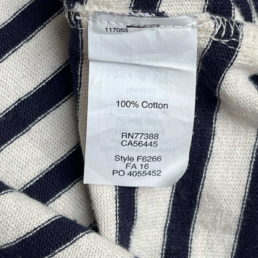 Madewell Rivet and Thread 100% cotton striped tshirt | Sz L - Picture 5 of 6